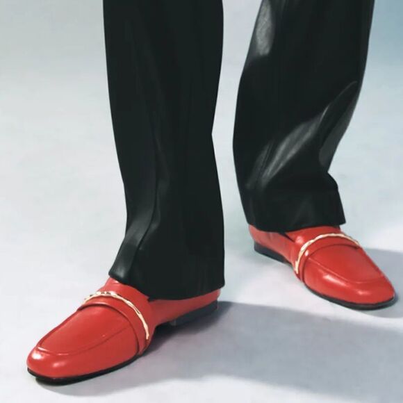 Zara Loafers Genuine Leather New - Picture 7 of 7